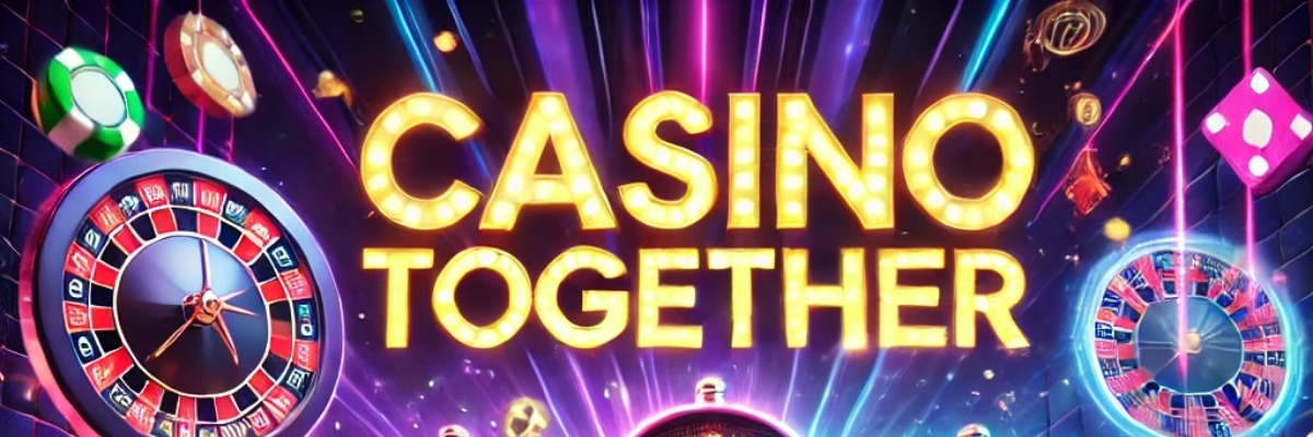 Interface du Casino Together sur mobile et desktop montrant les promotions en avant.